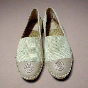 Tory Burch Espadrille Leather Flat Shoes, US 7